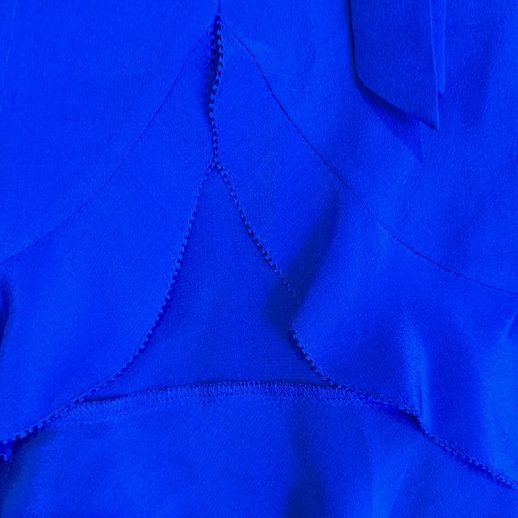 Madewell royal blue 100% silk sleeveless blouse size XXS - Picture 4 of 4